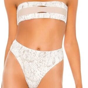 Pilyq cobra bikini top and bottom set